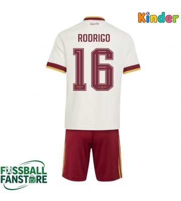 Spanien Rodri Hernandez #16 Replik Auswärtstrikot Kinder WM 2026 Kurzarm (+ Kurze Hosen)